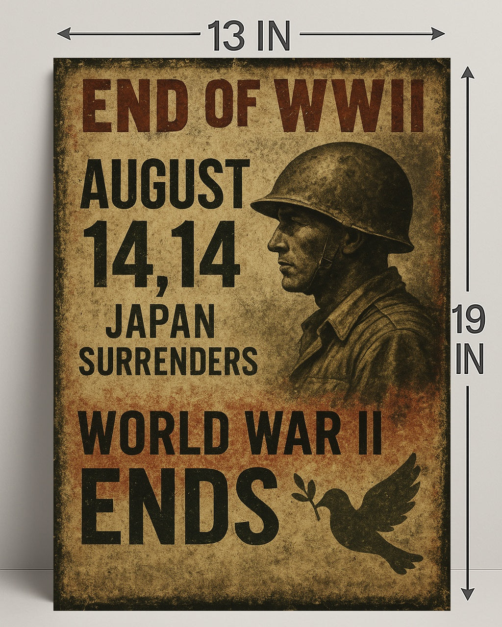 End of WWII August 14, 1945 Poster PosterGoat