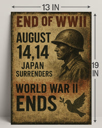 End of WWII August 14, 1945 Poster PosterGoat