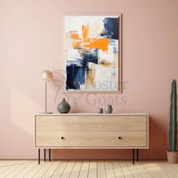 Energetic Abstract Expressionism Art Print, Artistic Poster PosterGoat