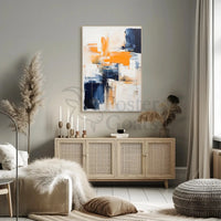 Energetic Abstract Expressionism Art Print, Artistic Poster PosterGoat