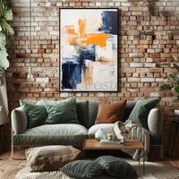 Energetic Abstract Expressionism Art Print, Artistic Poster PosterGoat