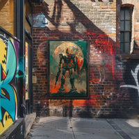 Epic Anime Mecha Showdown - Futuristic Sci-Fi Poster PosterGoat