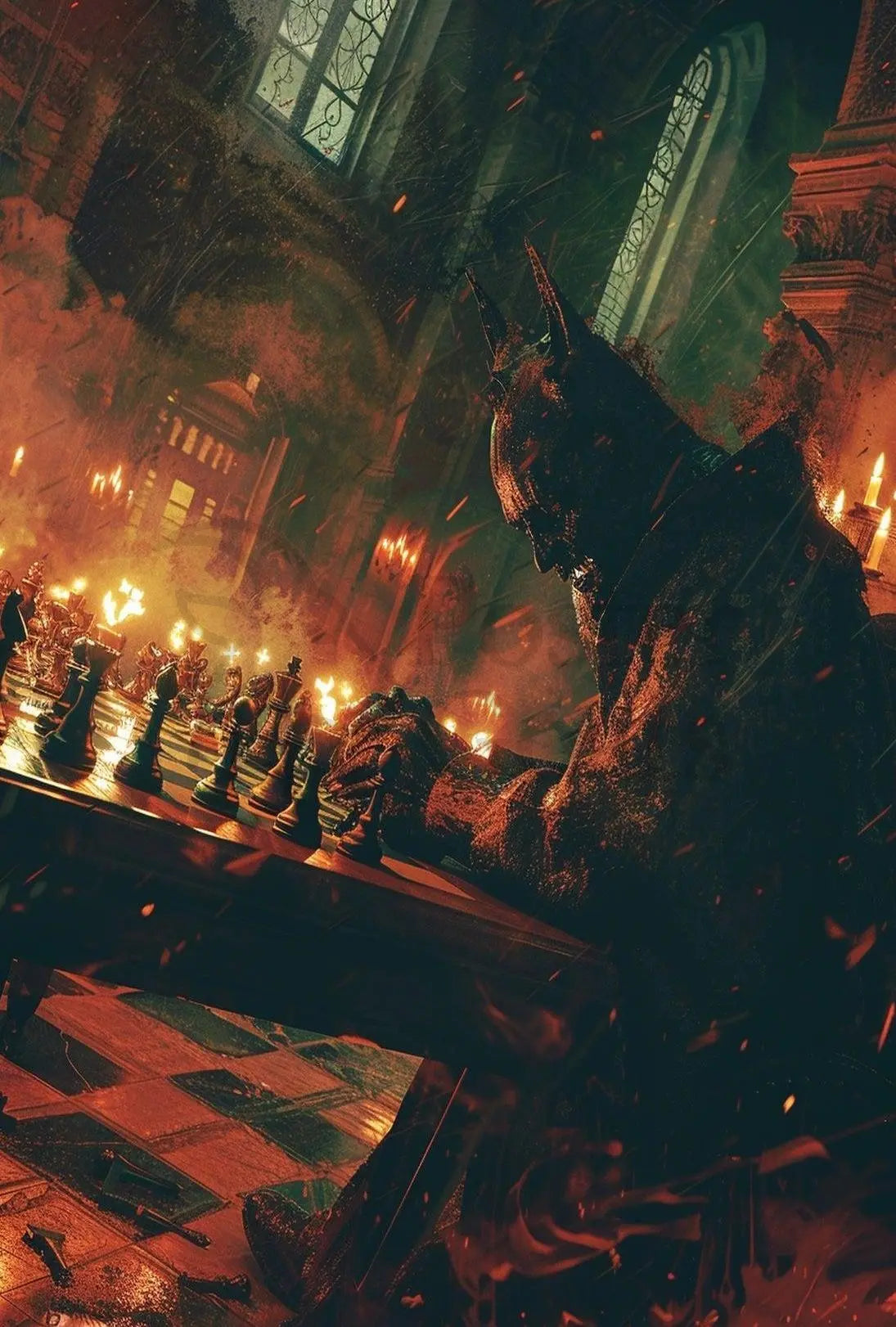 Epic Chiaroscuro Gothic Strategy Artistic Poster PosterGoat