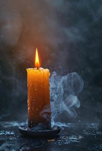 Eternal Glow Candle Art: Abstract, Artistic, or Pop Culture Poster PosterGoat