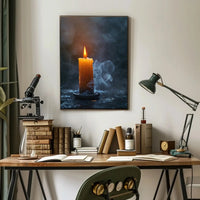 Eternal Glow Candle Art: Abstract, Artistic, or Pop Culture Poster PosterGoat