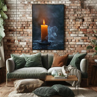 Eternal Glow Candle Art: Abstract, Artistic, or Pop Culture Poster PosterGoat