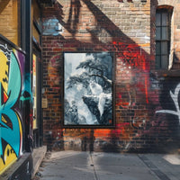 Ethereal Winter Landscape with Mystical Fox Art Poster PosterGoat