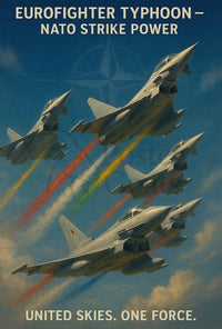 Eurofighter Typhoon Jets NATO Unity Poster PosterGoat