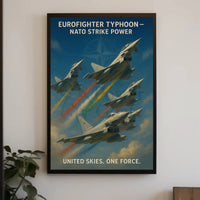 Eurofighter Typhoon Jets NATO Unity Poster PosterGoat