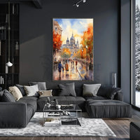 European Fall Scene Watercolor Art Travel Poster PosterGoat