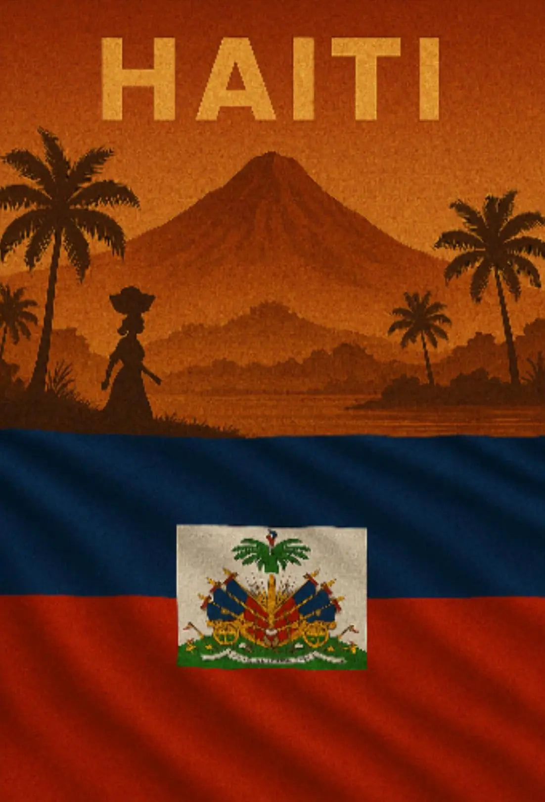 Exotic Caribbean Pride Haiti Travel Poster PosterGoat