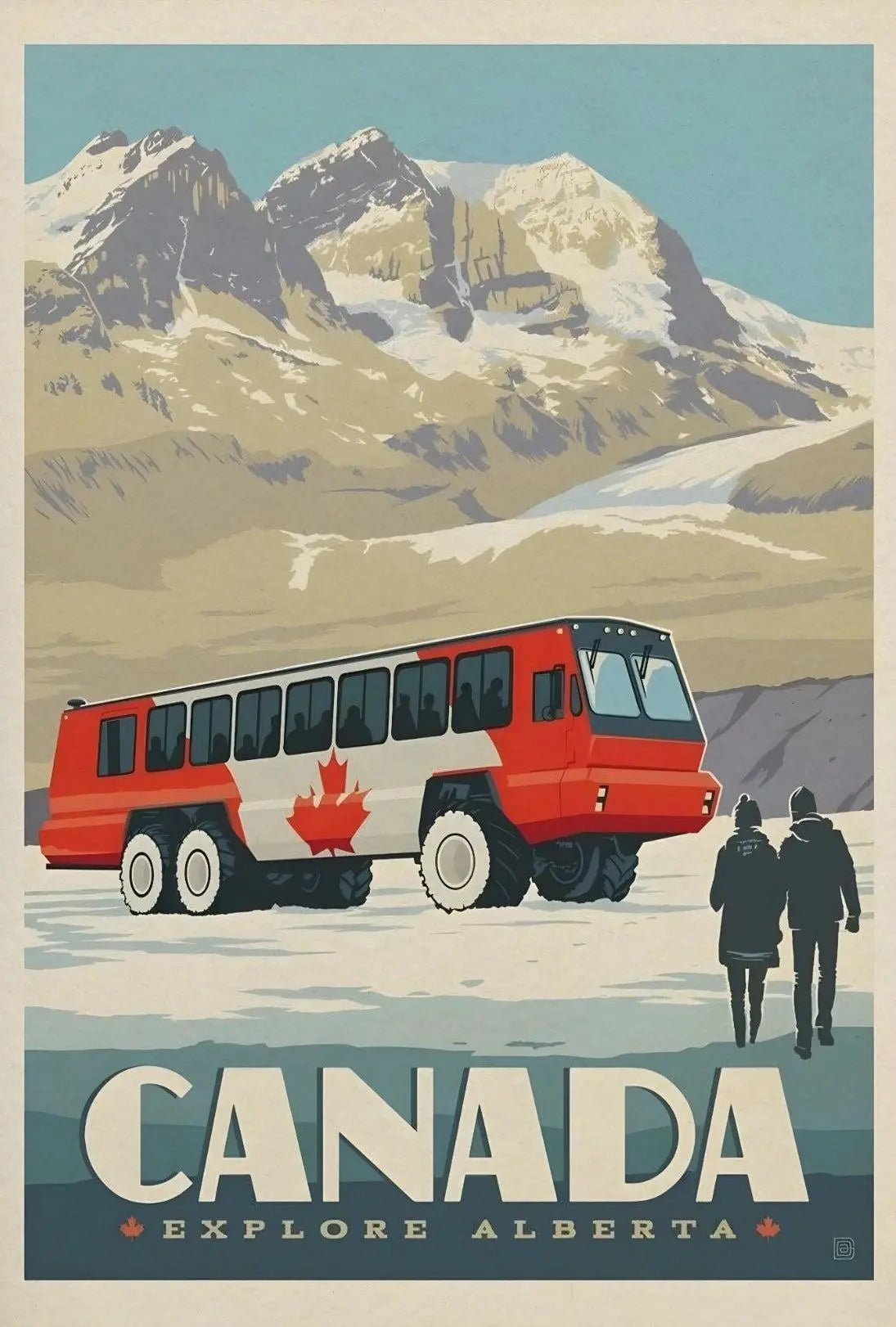 Explore Alberta's Winter Wonderland Vintage Travel Poster PosterGoat