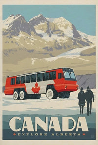 Explore Alberta's Winter Wonderland Vintage Travel Poster PosterGoat