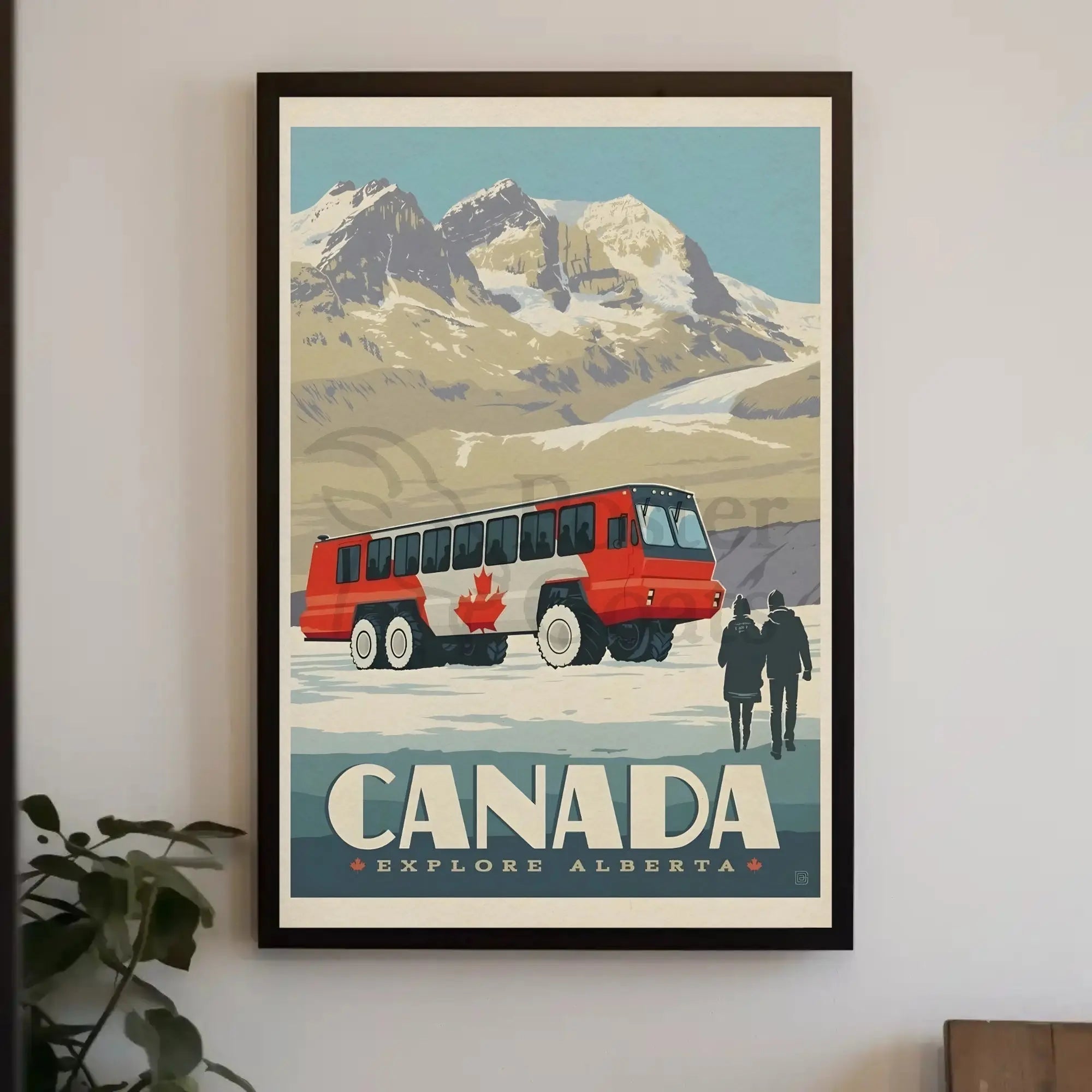 Explore Alberta's Winter Wonderland Vintage Travel Poster PosterGoat