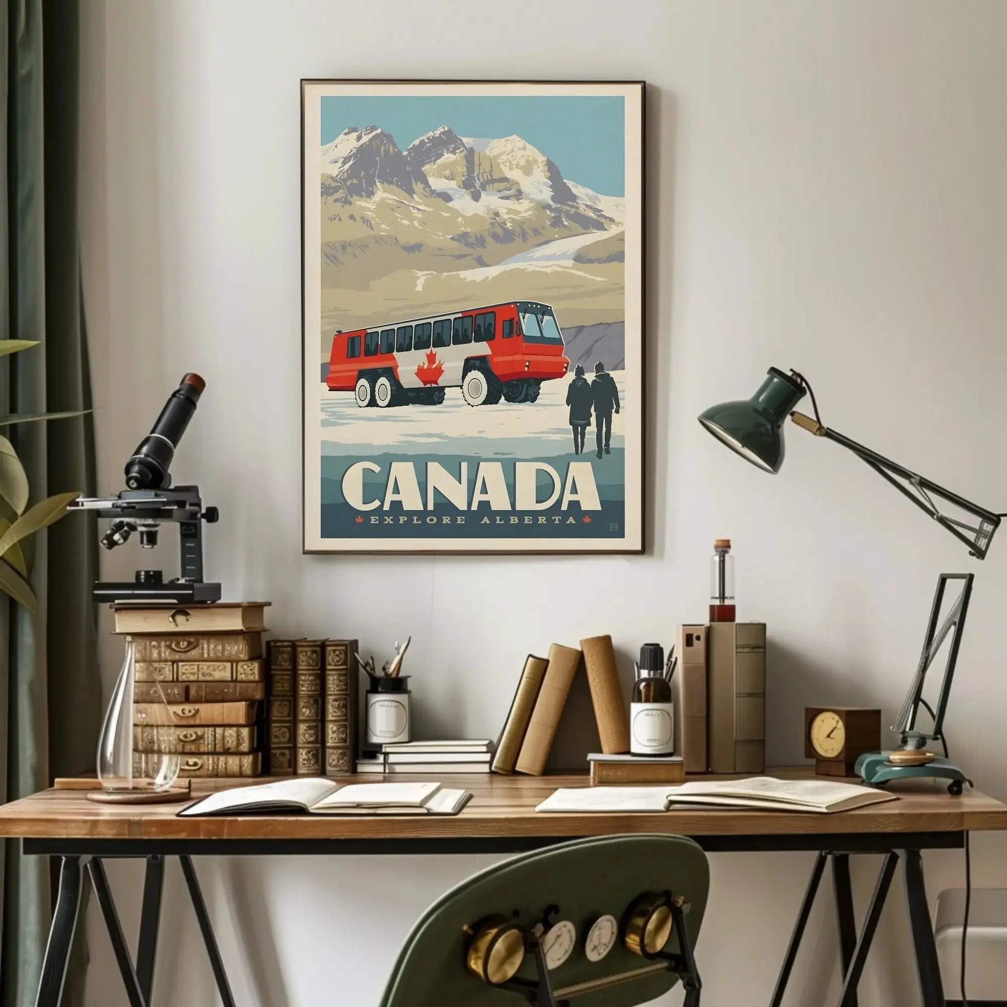 Explore Alberta's Winter Wonderland Vintage Travel Poster PosterGoat