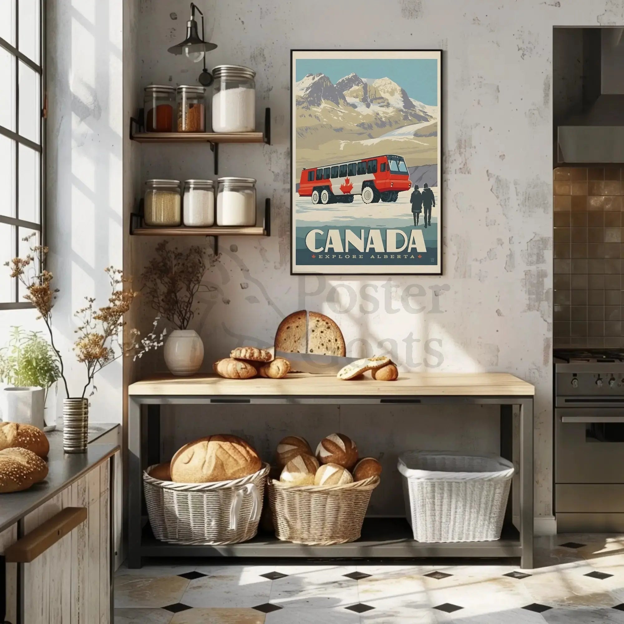 Explore Alberta's Winter Wonderland Vintage Travel Poster PosterGoat