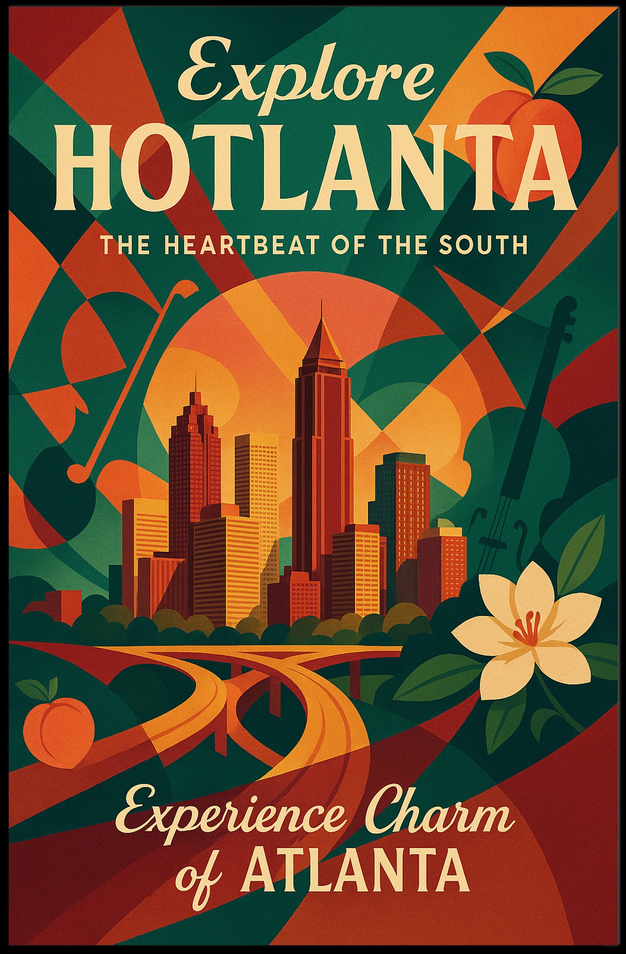 Explore Hotlanta Poster PosterGoat