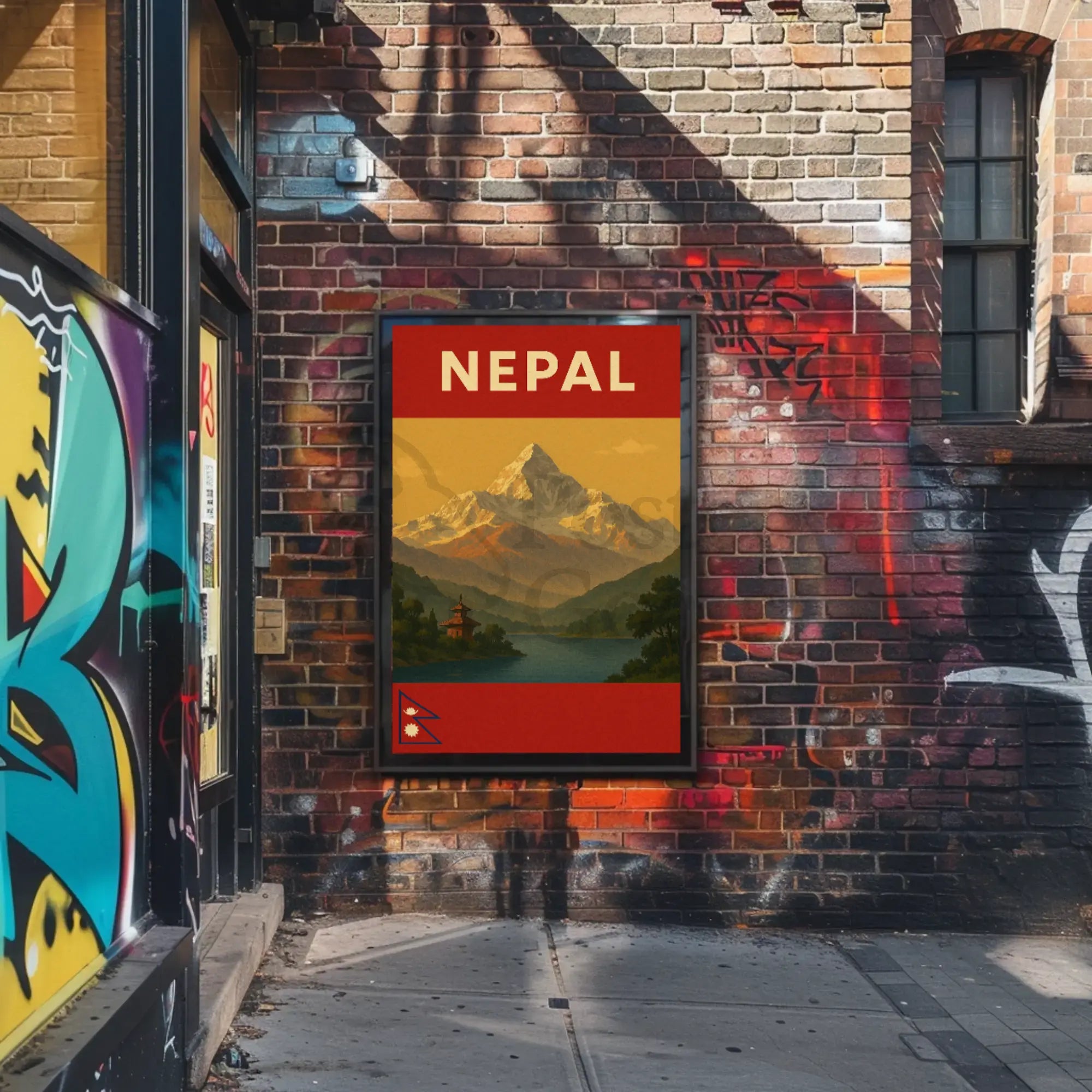 Explore Majestic Himalayas with Vintage Travel Poster PosterGoat