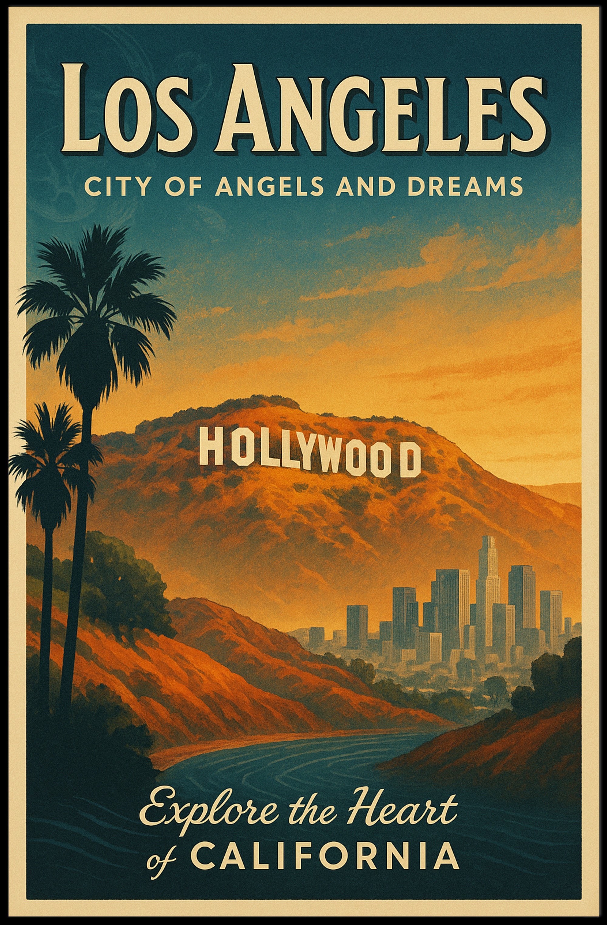 Explore the Heart of California Poster PosterGoat