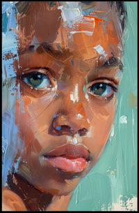 Expressive Portrait Painting: Abstract or Artistic Poster PosterGoat