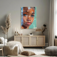 Expressive Portrait Painting: Abstract or Artistic Poster PosterGoat
