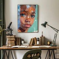 Expressive Portrait Painting: Abstract or Artistic Poster PosterGoat