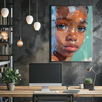 Expressive Portrait Painting: Abstract or Artistic Poster PosterGoat