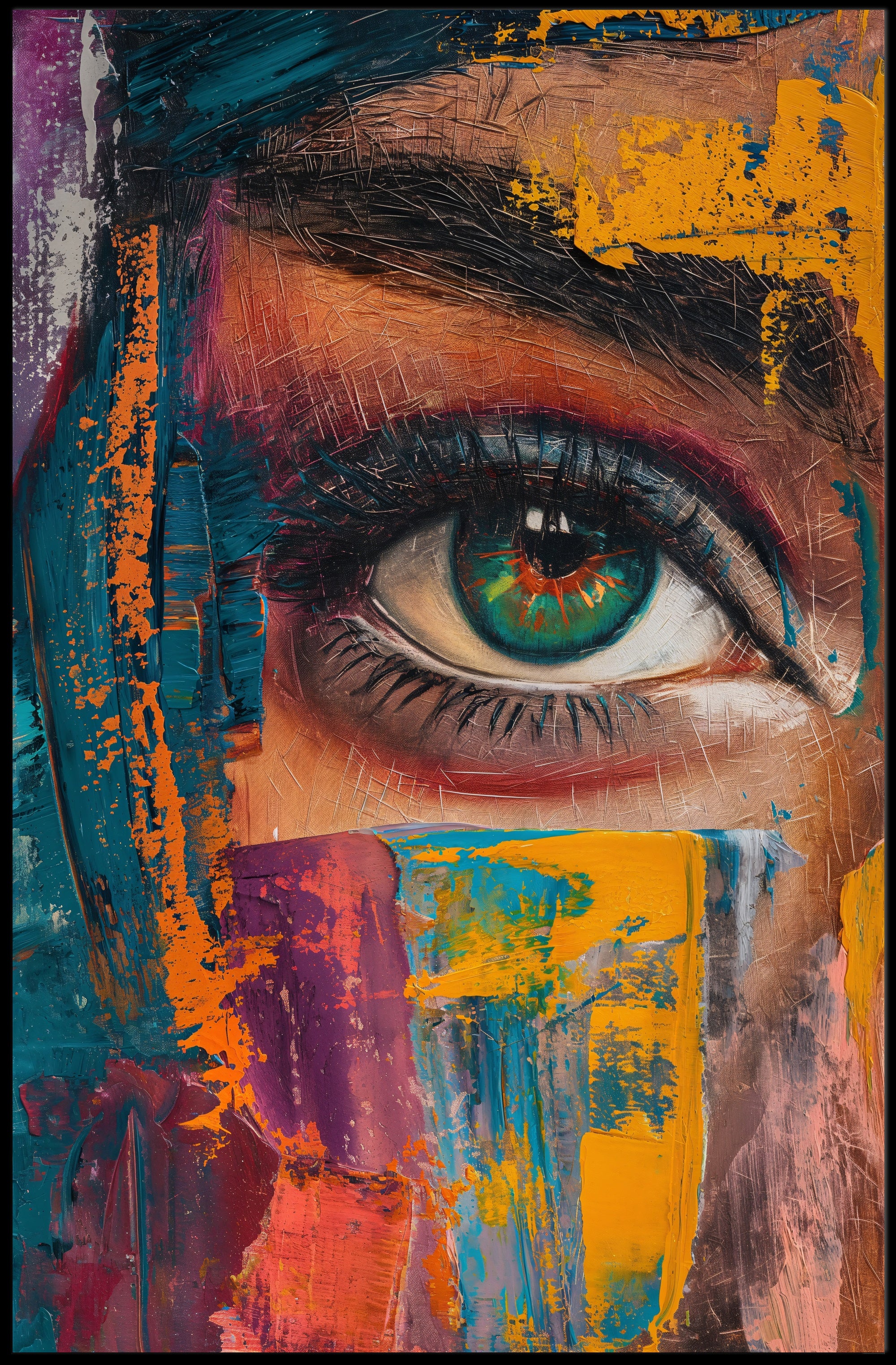 Eye-catching Expression: Abstract or Artistic Poster PosterGoat