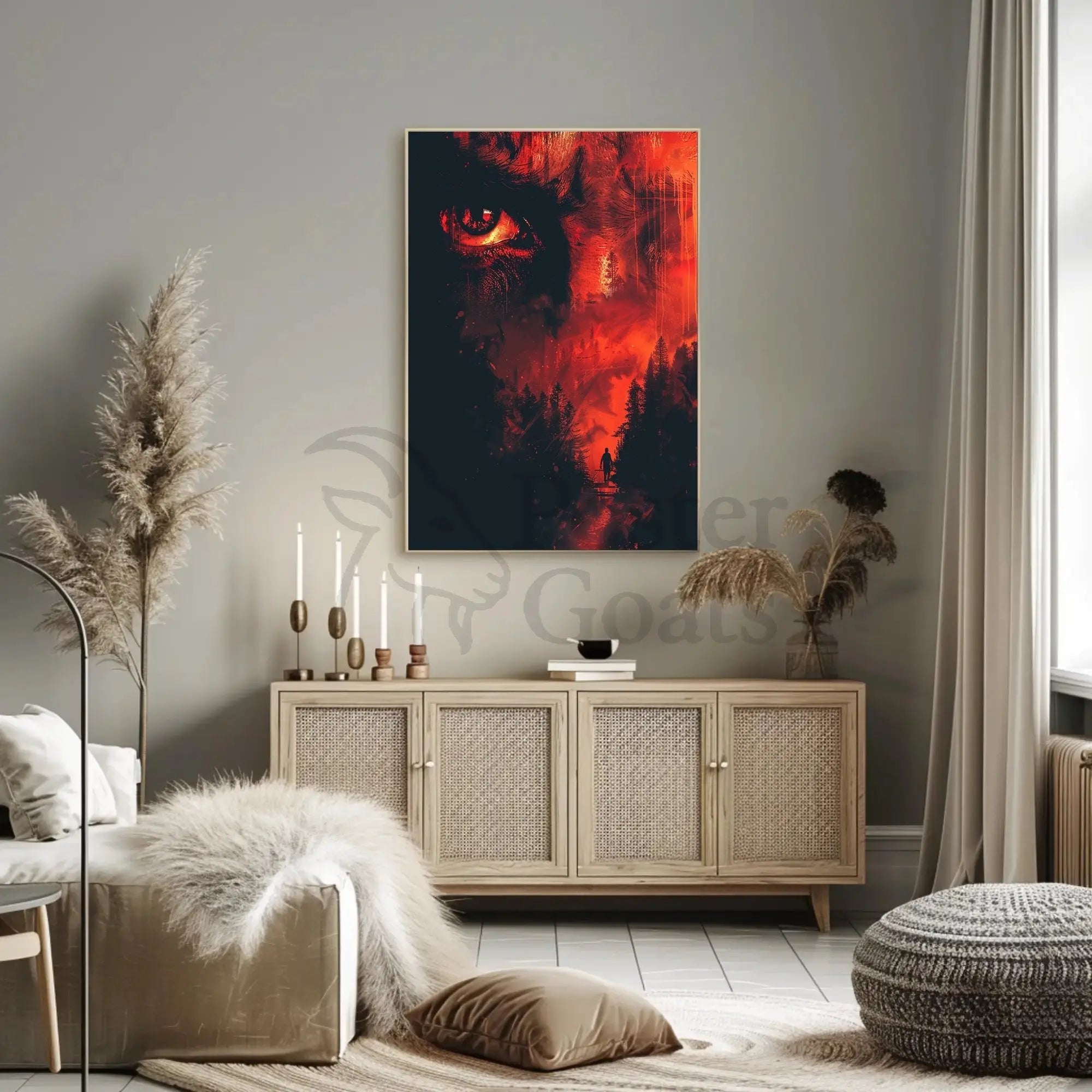 Eye of Mystery Artistic Surreal Abstract Pop Culture Poster PosterGoat
