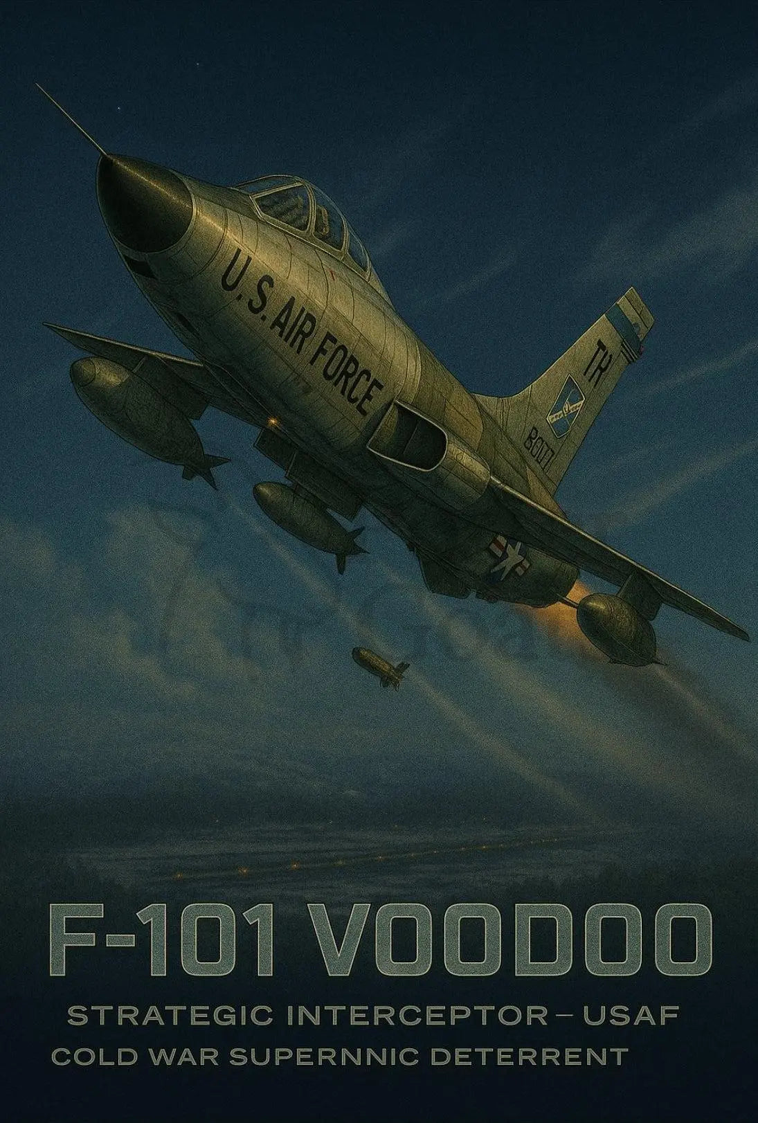 F-101 Voodoo Cold War Poster PosterGoat