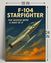 F-104 Starfighter Poster PosterGoat