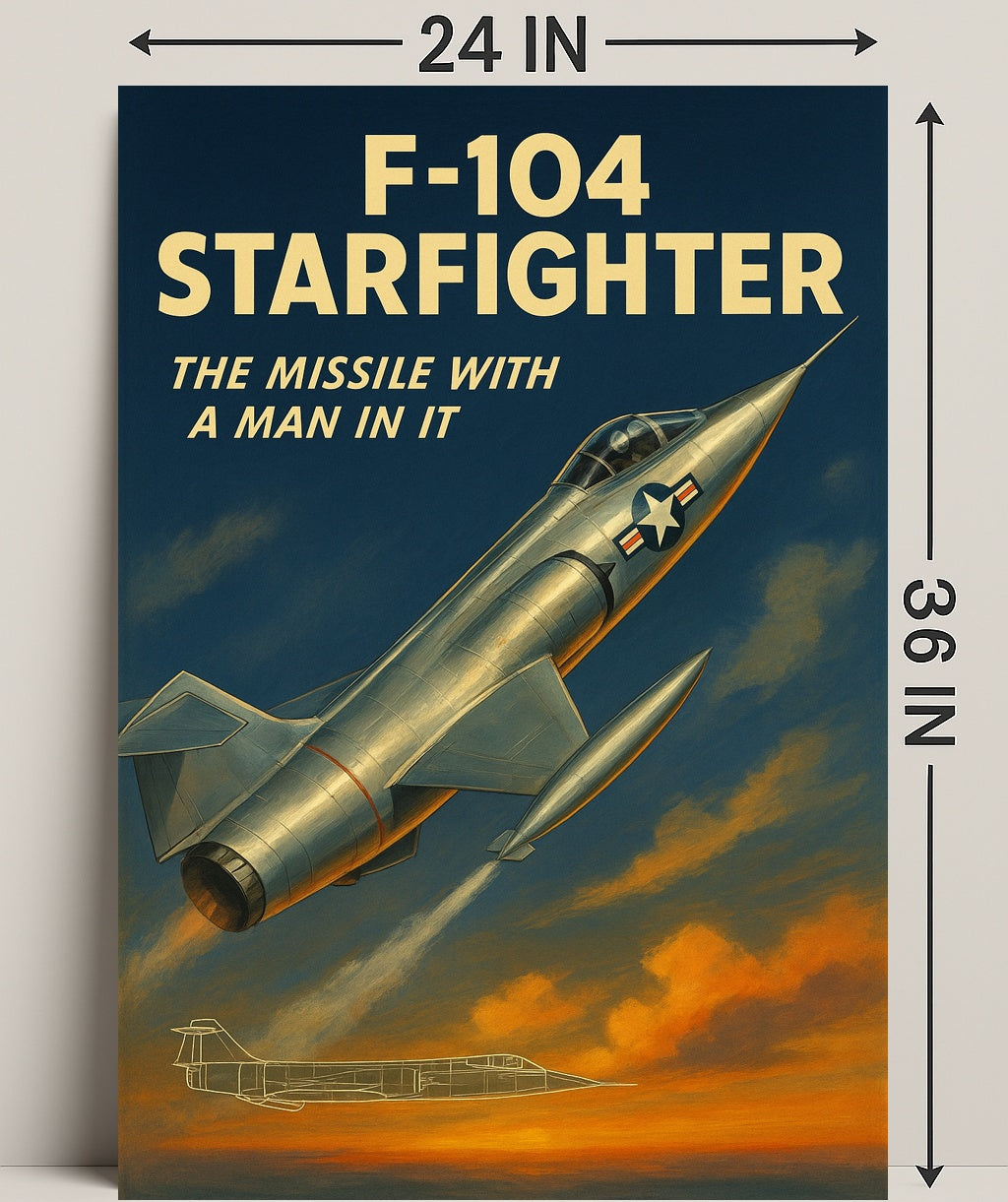 F-104 Starfighter Poster PosterGoat