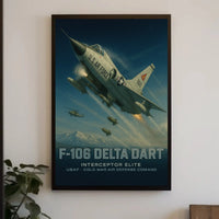 F-106 Delta Dart Cold War Military Recruitment Poster PosterGoat