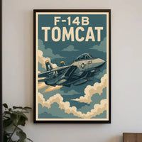 F-14B Tomcat Fighter Jet Vintage Poster PosterGoat