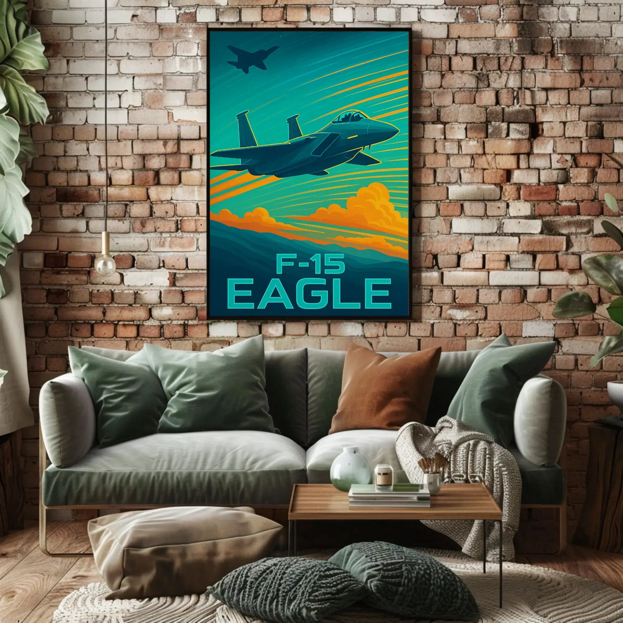 F-15 Eagle Aviation Art Poster PosterGoat