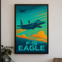 F-15 Eagle Aviation Art Poster PosterGoat