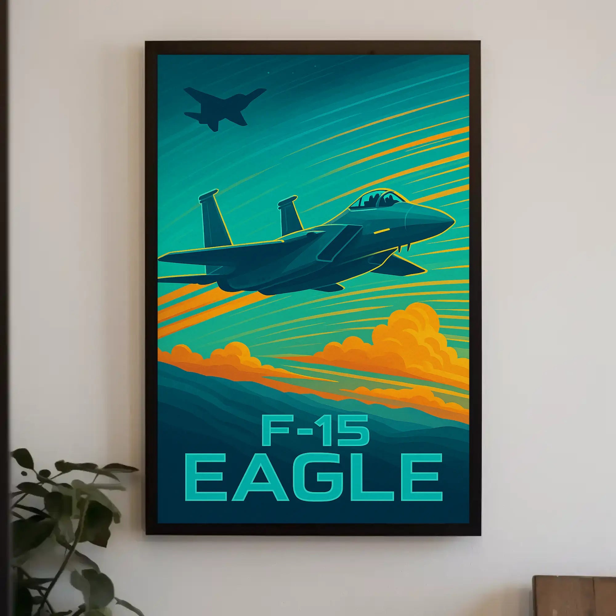 F-15 Eagle Aviation Art Poster PosterGoat