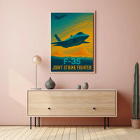 F-35 Fighter Jet Aviation Masterpiece Poster PosterGoat