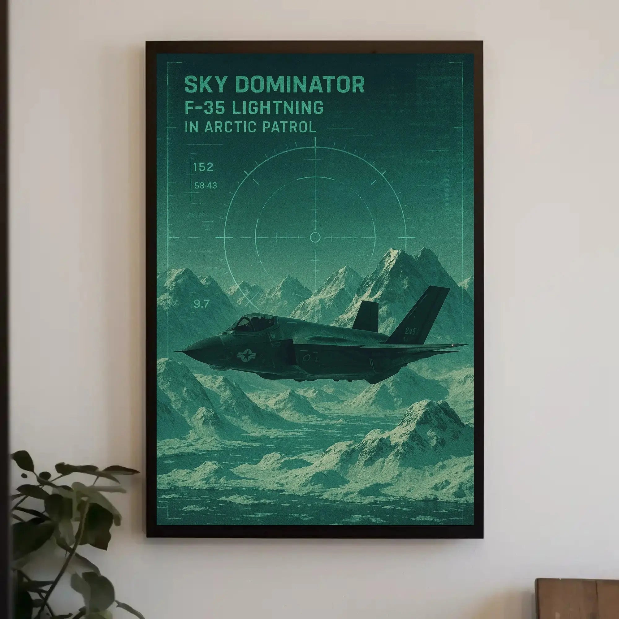 F-35 Lightning Arctic Patrol Military Recruitment Poster PosterGoat
