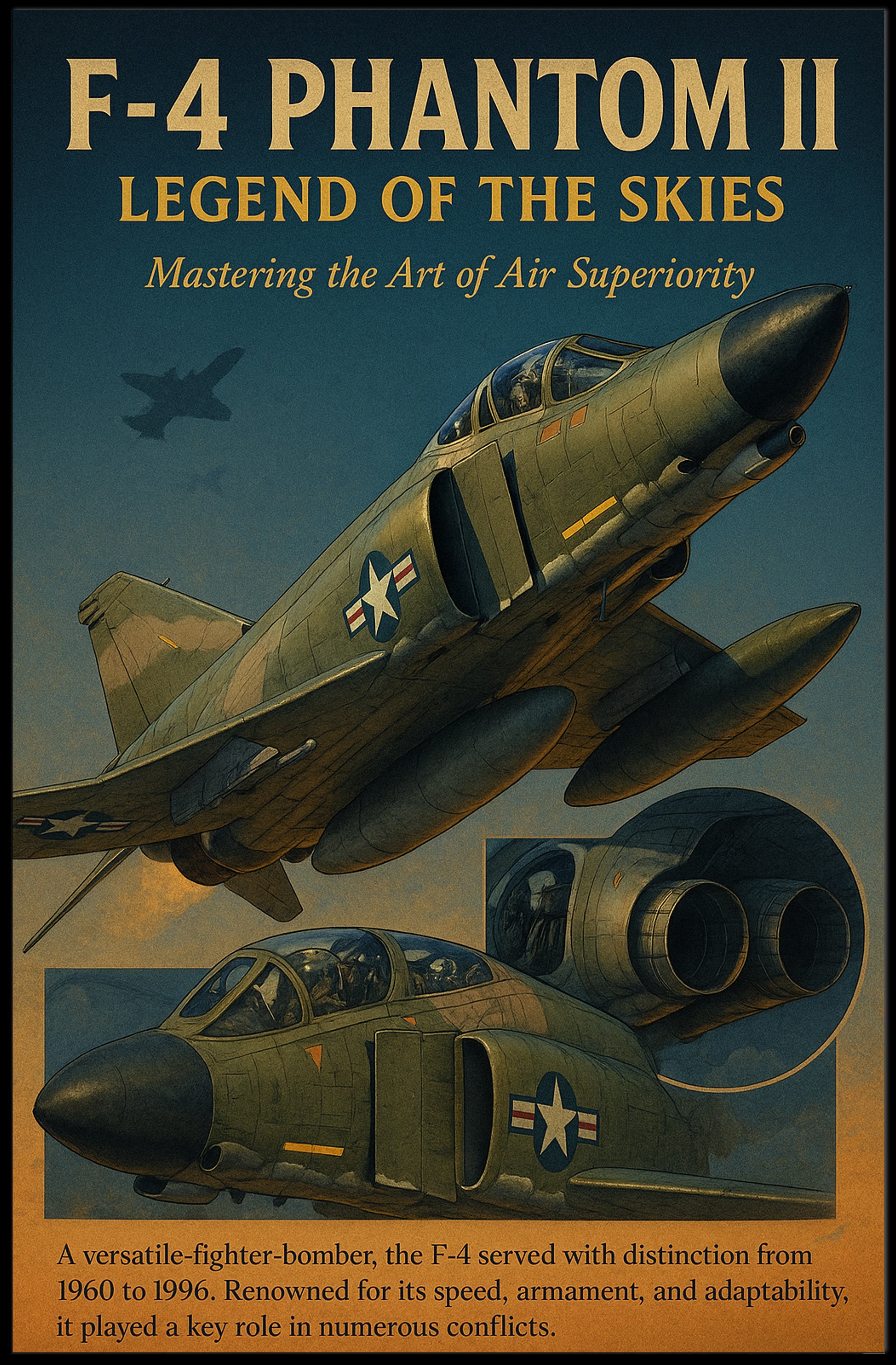 F-4 Phantom Ii Legend Of The Skies Poster PosterGoat