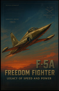 F-5A Freedom Fighter Wall Art Print PosterGoat