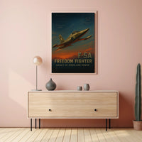 F-5A Freedom Fighter Wall Art Print PosterGoat