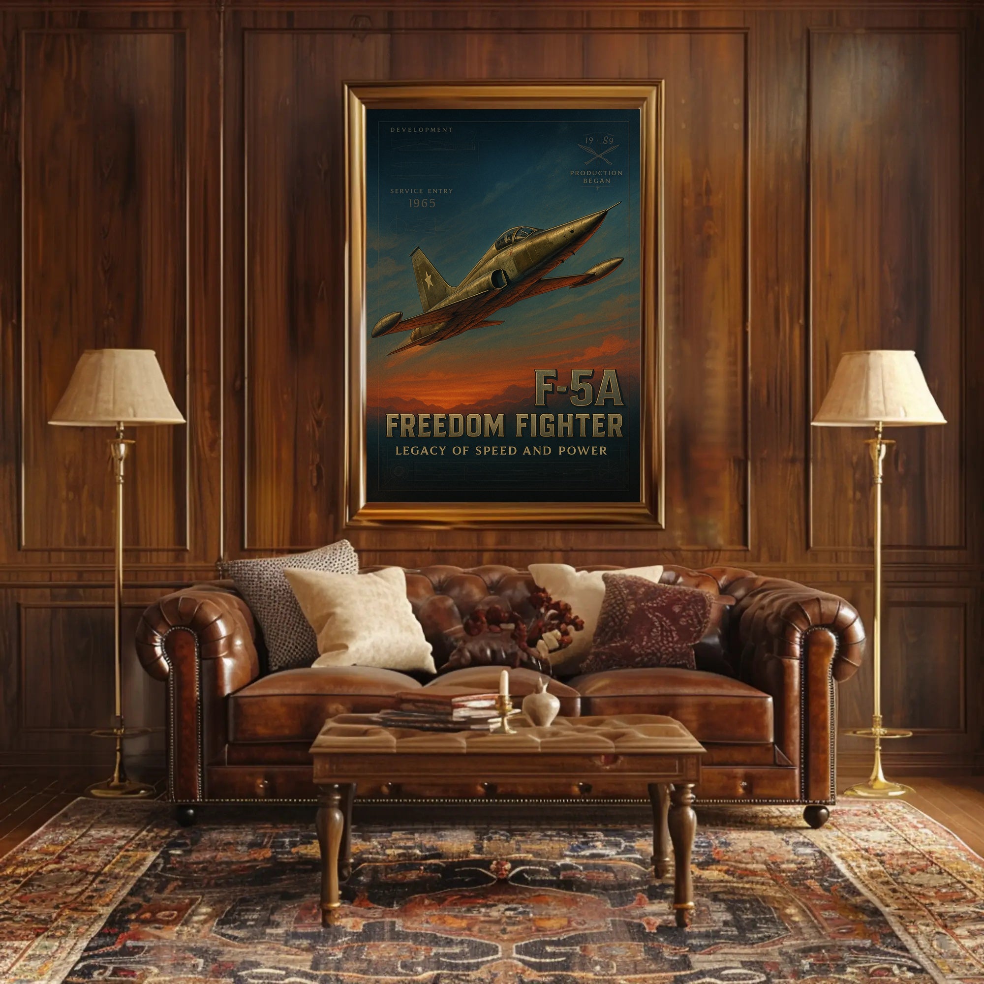 F-5A Freedom Fighter Wall Art Print PosterGoat