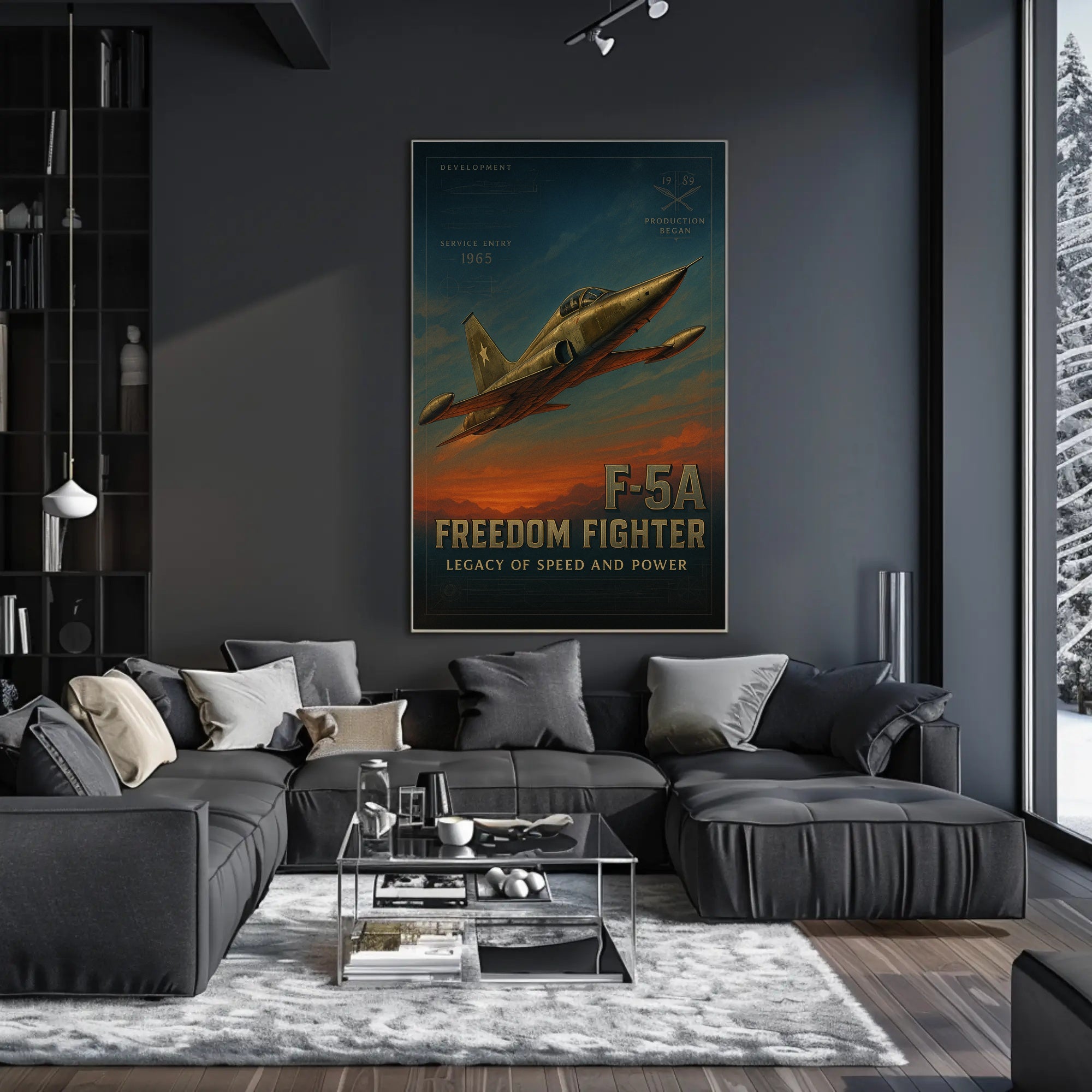 F-5A Freedom Fighter Wall Art Print PosterGoat