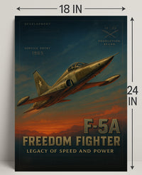 F-5A Freedom Fighter Wall Art Print PosterGoat