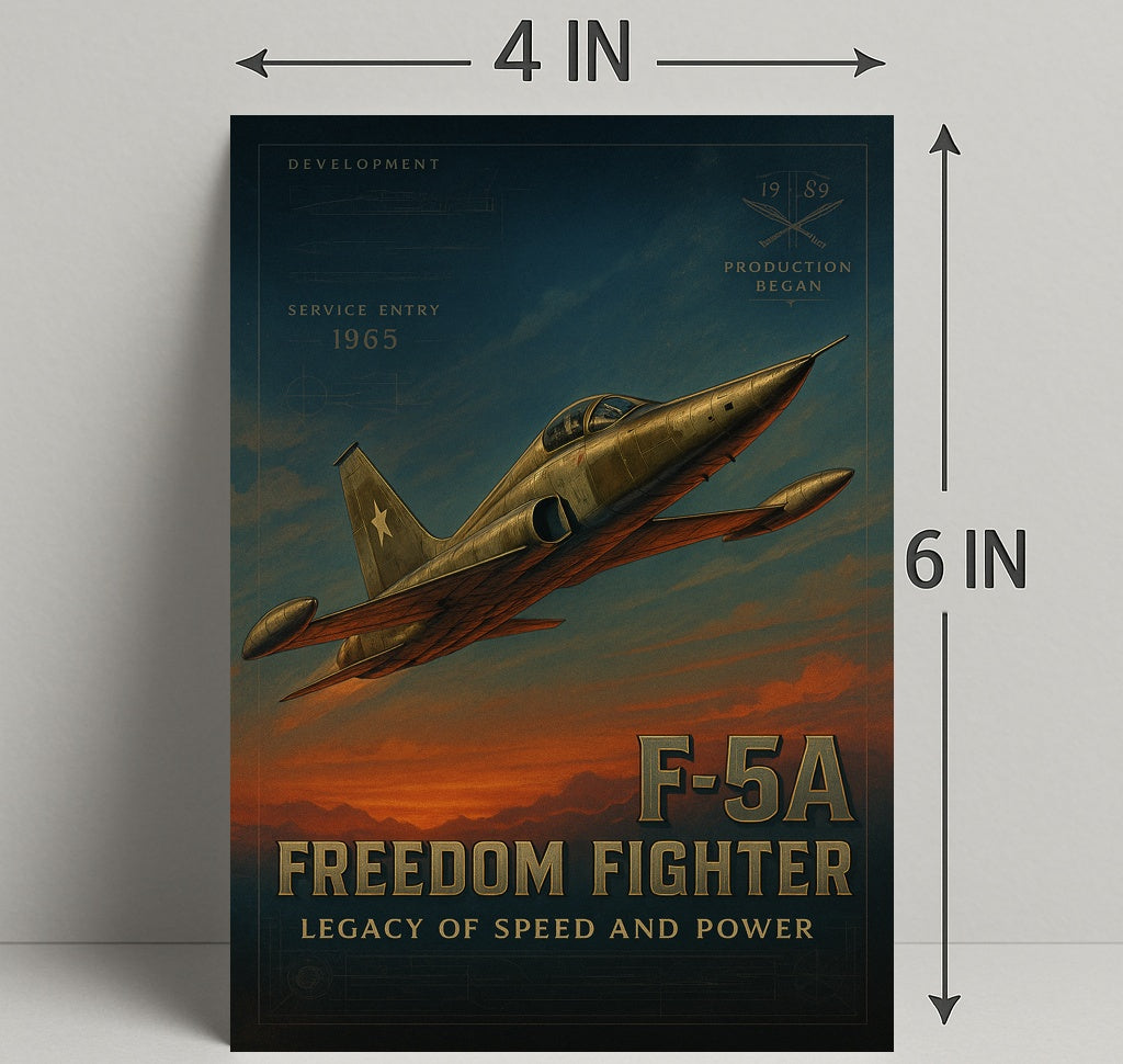 F-5A Freedom Fighter Wall Art Print PosterGoat