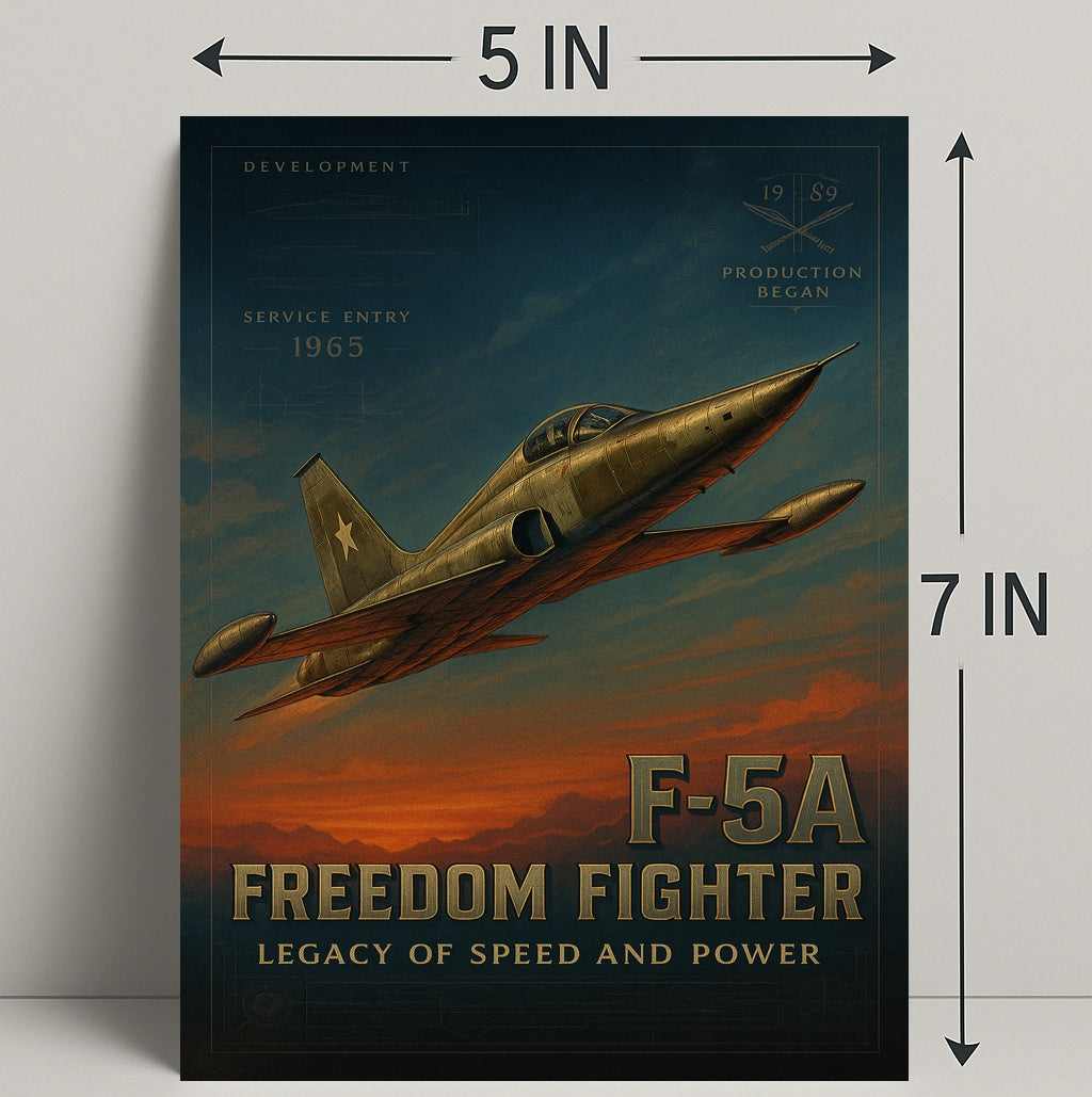F-5A Freedom Fighter Wall Art Print PosterGoat