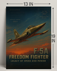 F-5A Freedom Fighter Wall Art Print PosterGoat