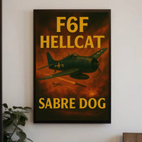 F6F Hellcat Striking WWII Era Aviation Poster PosterGoat