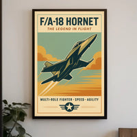 FA-18 Hornet The Legend in Flight Poster PosterGoat